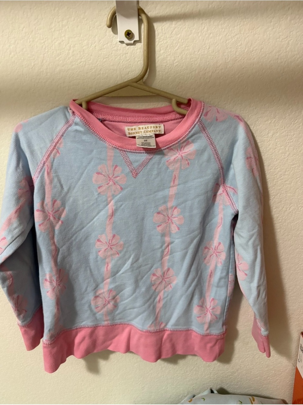 The Beaufort Bonnet Company Pink & Blue Floral Pullover